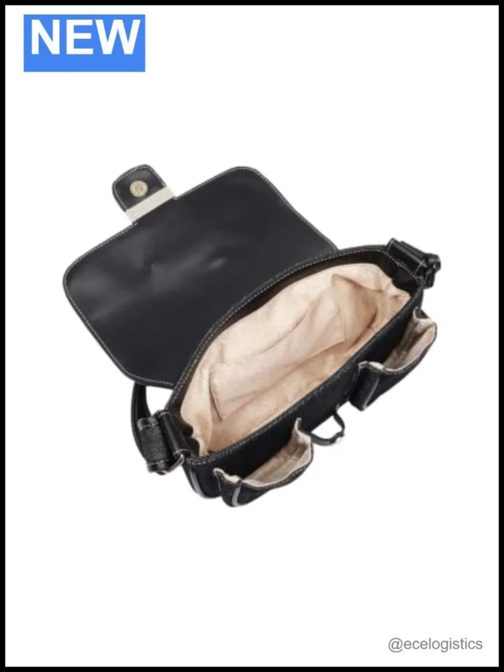 N/A denim satchel